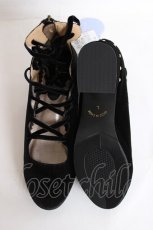 画像5: axes femme kawaii / レースアップバレエパンプス L 黒 Y-26-07-25-013-AX-SK-SZ-ZY (5)