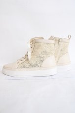 画像2: axes femme / レースハイカットスニーカー L 白 Y-26-07-25-002-AX-SH-SZ-ZY (2)
