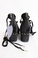 画像3: axes femme kawaii / レースアップバレエパンプス L 黒 Y-26-07-25-014-AX-SK-SZ-ZY (3)