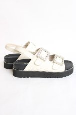 画像4: axes femme / ビジューフッドヘッドサンダル L 白 Y-26-07-25-016-AX-SH-SZ-ZY (4)