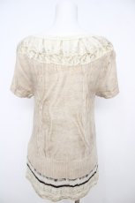 画像2: franche lippee black / 転写プリントカットソー M ベージュ Y-26-07-26-037-LO-TO-SZ-ZY (2)