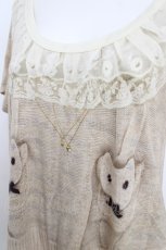 画像3: franche lippee black / 転写プリントカットソー M ベージュ Y-26-07-26-037-LO-TO-SZ-ZY (3)