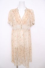 画像1: franche lippee black / アニマルはかなげワンピース M 生成り Y-26-07-26-039-LO-OP-SZ-ZY (1)