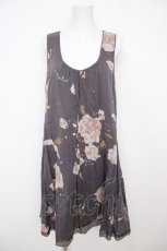 画像1: Franche Lippee / ぼかしノースリワンピース M グレー Y-26-07-26-041-LO-OP-SZ-ZY (1)