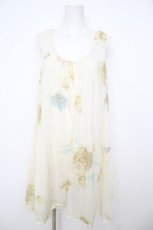 画像1: Franche Lippee / ぼんやりノースリワンピース M ミルク Y-26-07-26-042-LO-OP-SZ-ZY (1)