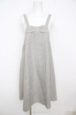 画像1: franche lippee black / うしろリボンワンピース M グレー Y-26-07-26-049-LO-OP-SZ-ZY (1)