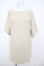 画像1: franche lippee black / ニットチュニック M 生成り Y-26-07-26-053-LO-OP-SZ-ZY (1)