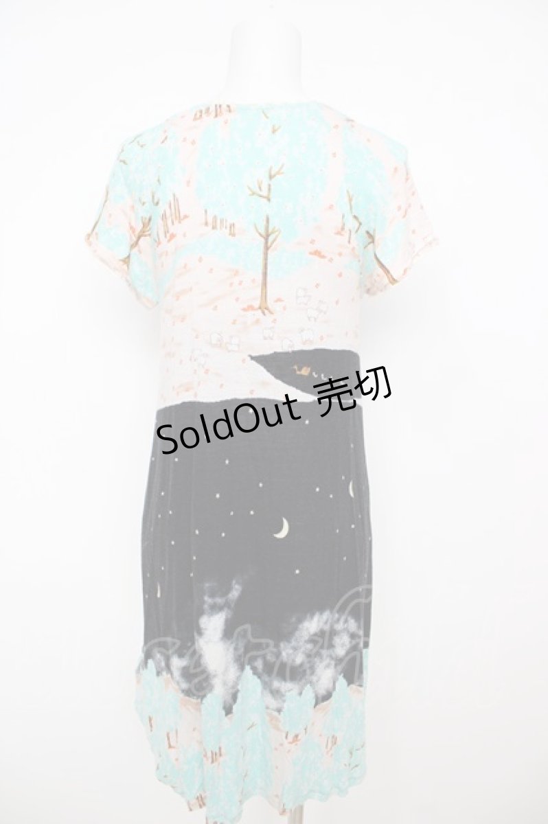 画像2: Franche Lippee / おやすみワンピース M 黒 Y-26-07-26-054-LO-OP-SZ-ZT798 (2)