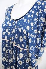 画像3: franche lippee black / フローラルぞうさんはねワンピース M 青 Y-26-07-26-055-LO-OP-SZ-ZY (3)