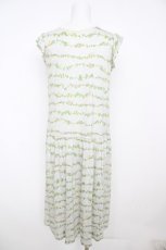 画像2: Franche Lippee / インコボーダーワンピース M グレー Y-26-07-26-060-LO-OP-SZ-ZY (2)