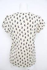 画像2: franche lippee black / うさぎドットカットソー M 黒 Y-26-07-26-007-LO-TO-SZ-ZY (2)