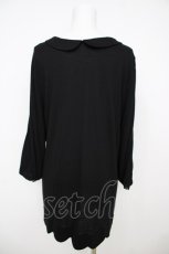 画像2: franche lippee black / スカラップワンピース M 黒 Y-26-07-26-074-LO-OP-SZ-ZY (2)