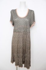 画像1: Franche Lippee / 花柄ワンピース M グレー Y-26-07-26-077-LO-OP-SZ-ZY (1)