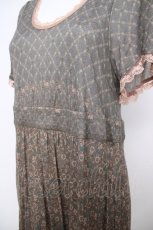 画像3: Franche Lippee / 花柄ワンピース M グレー Y-26-07-26-077-LO-OP-SZ-ZY (3)