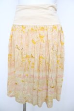 画像1: Franche Lippee / 草原とねこスカート M イエロー Y-26-07-26-079-LO-SK-SZ-ZY (1)