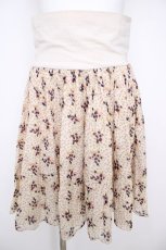 画像1: Franche Lippee / ぼかし総柄スカート M 生成り Y-26-07-26-080-LO-SK-SZ-ZY (1)