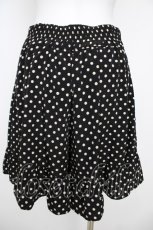 画像2: franche lippee black / ドット柄フリルパンツ M 黒 Y-26-07-26-082-LO-PA-SZ-ZY (2)
