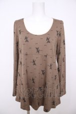 画像1: franche lippee black / バンビ長袖プルオーバー M ブラウン Y-26-07-26-011-LO-TO-SZ-ZY (1)