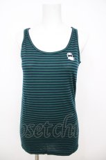 画像1: Rydia / おばけ刺繍ボーダータンクトップ M グリーン Y-26-07-26-002-PU-TO-SZ-ZY (1)
