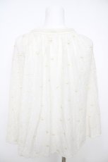 画像2: Cherir la femme / キノコドット刺繍スカート M オフシロ Y-26-07-26-014-LO-SK-SZ-ZY (2)
