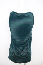 画像2: Rydia / おばけ刺繍ボーダータンクトップ M グリーン Y-26-07-26-002-PU-TO-SZ-ZY (2)