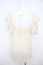 画像2: Cherir la femme / お花刺繍衿もりブラウス M 生成り Y-26-07-26-021-LO-BL-SZ-ZY (2)