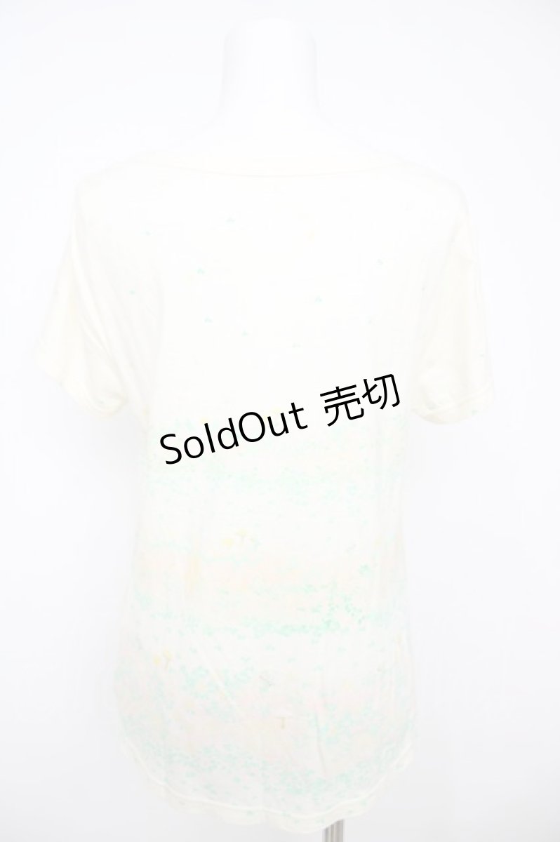 画像2: Franche Lippee / しろつめくさフレアTシャツ M 生成り Y-26-07-26-023-LO-TS-SZ-ZY (2)