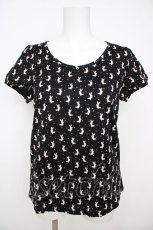 画像1: franche lippee black / うさぎドットカットソー M 生成り Y-26-07-26-036-LO-TO-SZ-ZY (1)