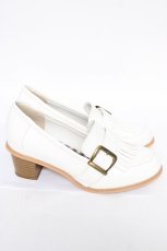 画像4: axes femme / 2Wayヒールローファー L 白 Y-26-07-27-034-AX-SH-SZ-ZY (4)