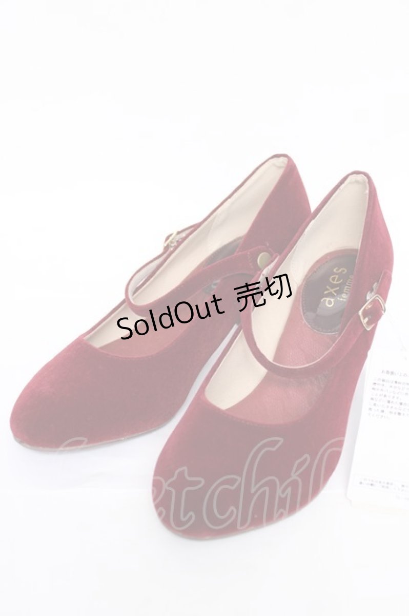 画像1: axes femme / 2wayパンプス L ワイン Y-26-07-27-036-AX-SH-SZ-ZY (1)