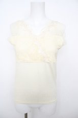 画像1: axes femme / レース重ねタンクトップ M 生成り Y-26-07-27-048-AX-TO-SZ-ZY (1)
