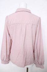 画像2: axes femme / チェーンブローチ付ブラウス M ピンク Y-26-07-27-054-AX-BL-SZ-ZY (2)