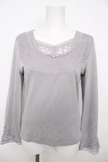 画像1: axes femme / ネックレス風インナープルオーバー M グレー Y-26-07-27-057-AX-TO-SZ-ZY (1)