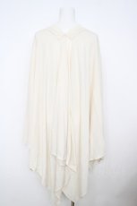 画像2: axes femme / バラ釦付UVイレヘムポンチョ  生成り Y-26-07-27-063-AX-ZA-SZ-ZY (2)