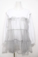 画像1: Fickle Bebe / チュールスウィッチロングT  白 Y-26-07-27-066-LO-TO-SZ-ZY (1)