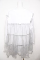 画像2: Fickle Bebe / チュールスウィッチロングT  白 Y-26-07-27-066-LO-TO-SZ-ZY (2)
