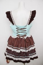 画像2: Doll Paradise / チョコミントコルセット風ジャンパースカート L チョコミント Y-26-07-27-075-LO-OP-SZ-ZY (2)