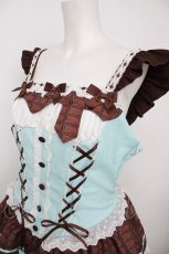画像3: Doll Paradise / チョコミントコルセット風ジャンパースカート L チョコミント Y-26-07-27-075-LO-OP-SZ-ZY (3)
