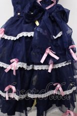 画像6: BABY,THE STARS SHINE BRIGHT / Eternal Ribbon Featheryジャンパースカート  ネイビー Y-26-07-27-076-BA-OP-SZ-ZY (6)