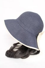 画像3: axes femme / リボンポケッタブルUVHAT 57.5cm 紺 Y-26-07-27-012-AX-AC-SZ-ZY (3)
