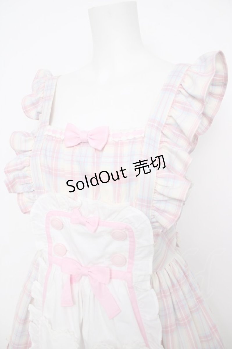 画像3: Angelic Pretty / Sugaryタータンチェックジャンパースカート  アイボリー Y-26-07-27-077-AP-OP-SZ-ZY (3)