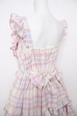 画像5: Angelic Pretty / Sugaryタータンチェックジャンパースカート  アイボリー Y-26-07-27-077-AP-OP-SZ-ZY (5)
