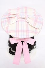 画像1: Angelic Pretty / Sugaryタータンチェックベレー  アイボリー Y-26-07-27-013-AP-AC-SZ-ZY (1)