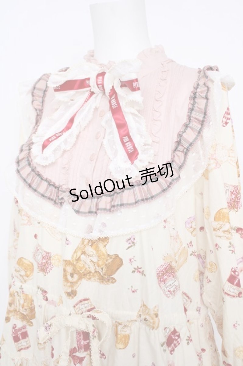 画像3: PINK HOUSE / Animal Happy Jamプリントワンピース F 生成り Y-26-07-27-084-LO-OP-SZ-ZY (3)