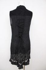 画像2: axes femme / ノースリフロント刺繍チュニ  黒 Y-26-07-27-088-AX-OP-SZ-ZY (2)