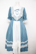 画像1: Chalmiere / シュエットワンピース  ブルー Y-26-07-27-101-AX-OP-SZ-ZY (1)