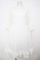 画像1: Princess Flower Garden / TT*KRSフリルOP M 白 Y-26-07-27-103-LO-TO-SZ-ZY (1)
