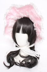 画像1: Angelic Pretty / Margaret Dreamボンネット  ピンク Y-26-07-27-015-AP-AC-SZ-ZY (1)