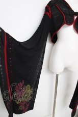 画像4: Ozz oneste / フード付きメッシュチュール着物袖ボレロ  黒 Y-26-07-27-124-OO-TO-SZ-ZY (4)