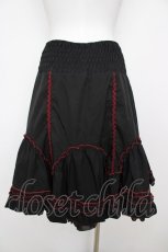 画像2: Ozz oneste / リバーシブルスカート  黒×赤 Y-26-07-27-127-OO-SK-SZ-ZY (2)